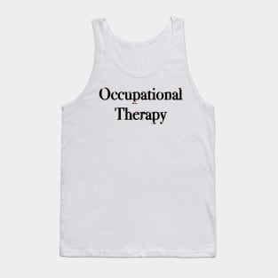 Occupational Therapy Mini Flowers - Black and Pink Tank Top